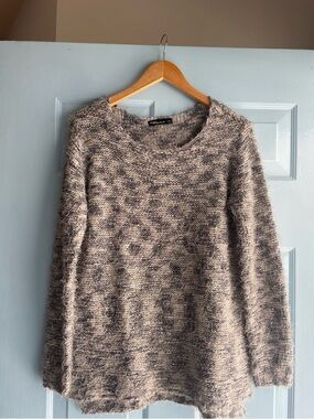 Cozy Heathered Gray Crewneck Sweater